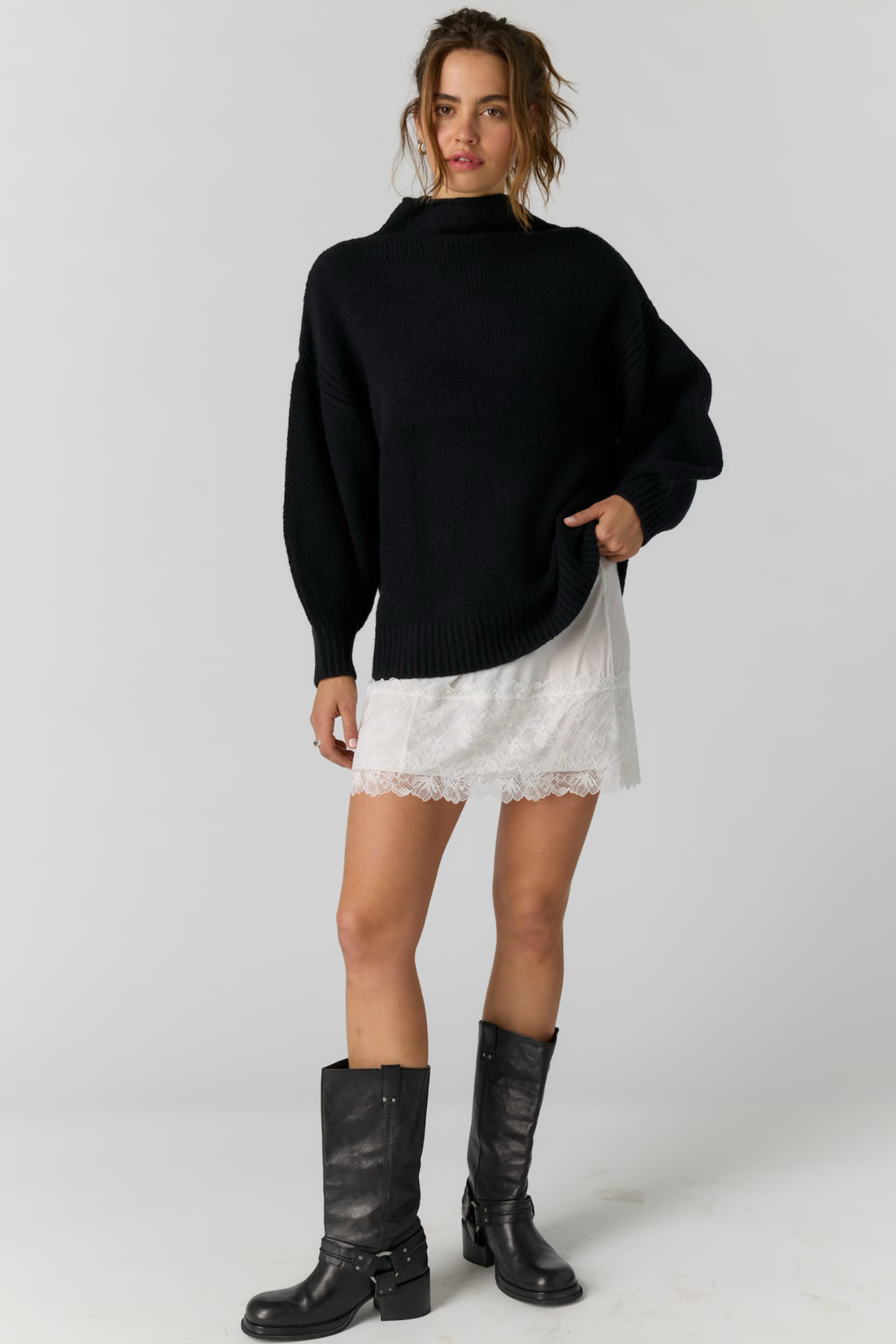 Beaumont Black Tunic Sweater