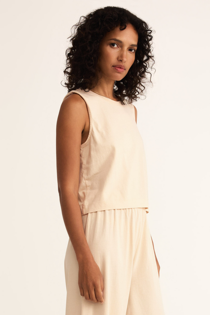 Sloane Panna Cotta Jersey Tank