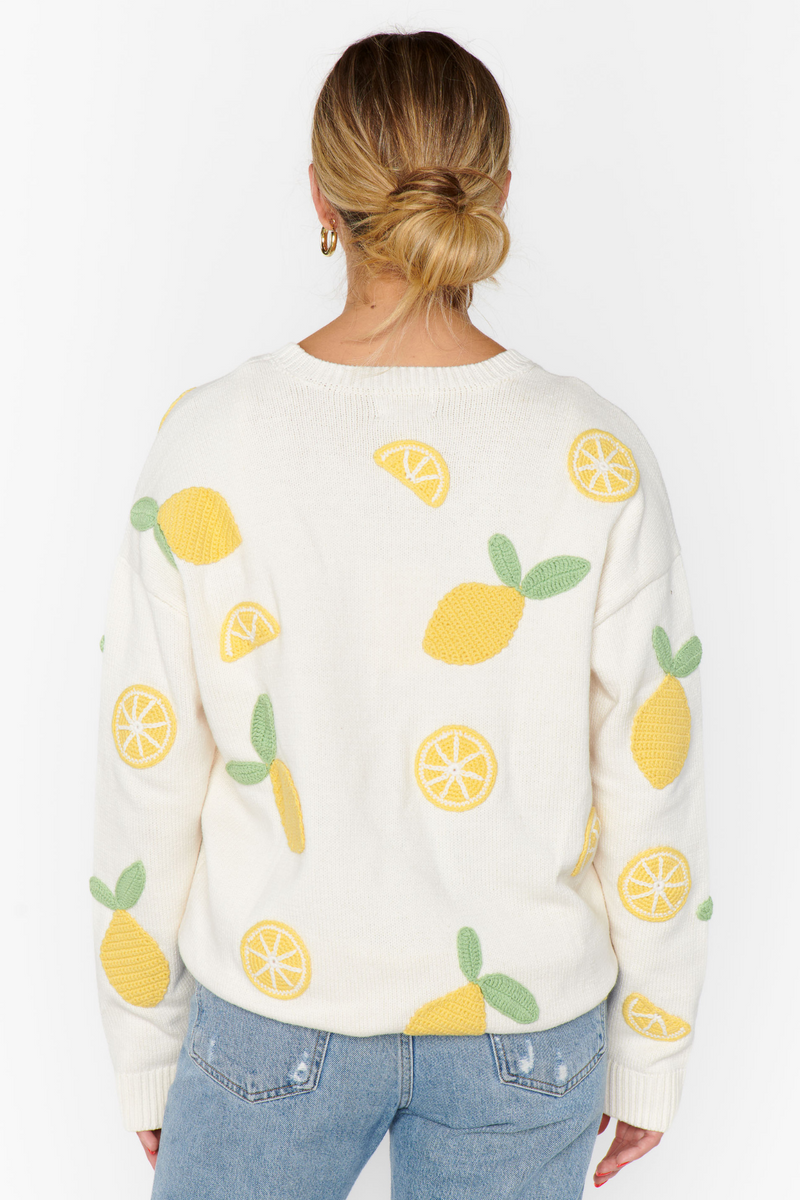 Lemon Sorbet Knit Sweater