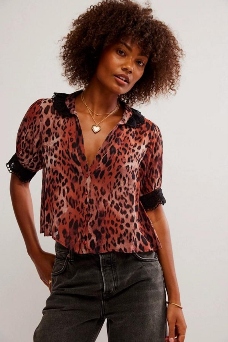 My Love Leopard Blouse