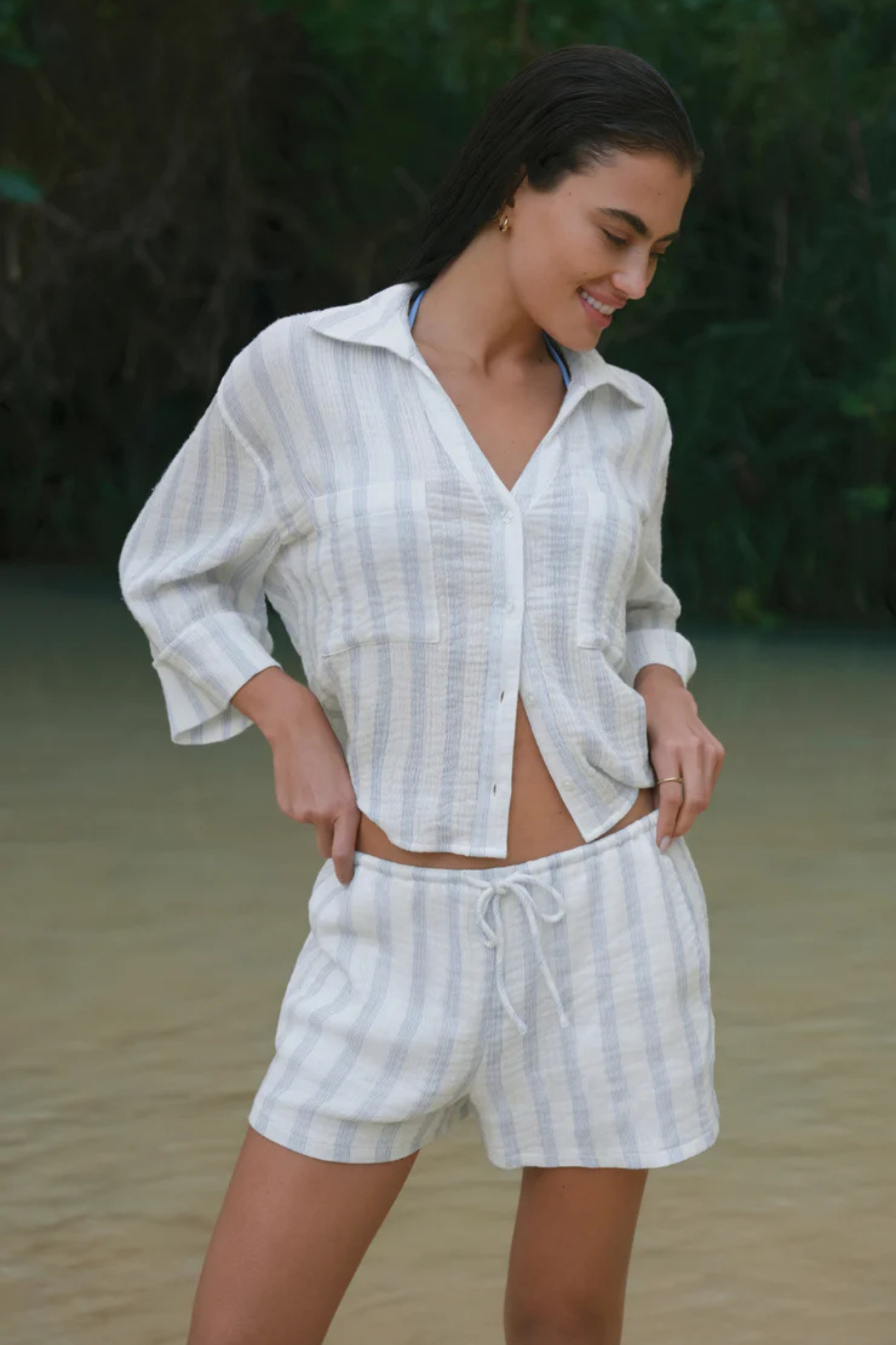 Daylight Sea Salt Striped Short