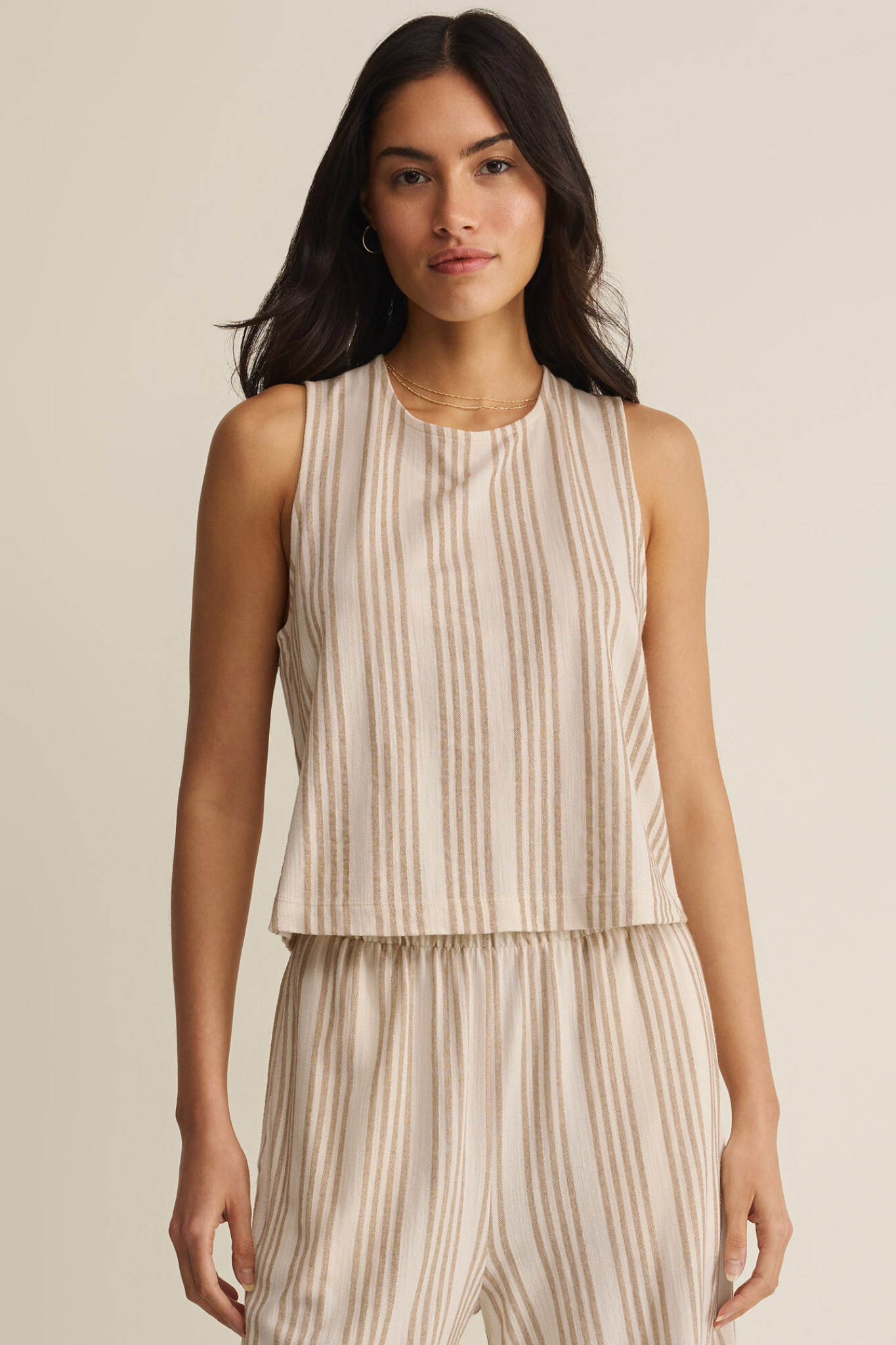 Sloane Cloud Knit Striped Tank
