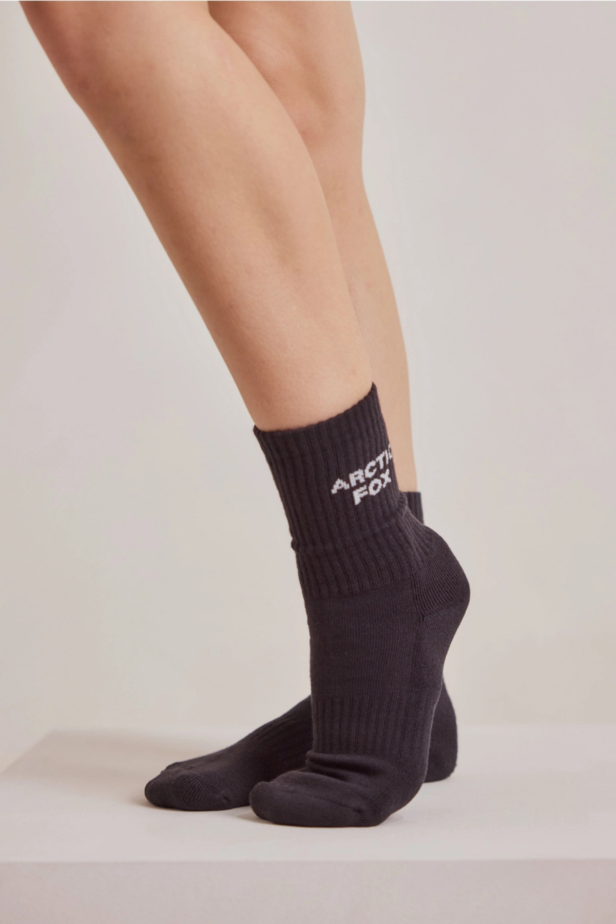 Washed Black Sporty Socks