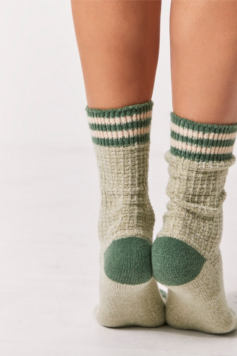 Jackson Sage Cozy Stripe Socks