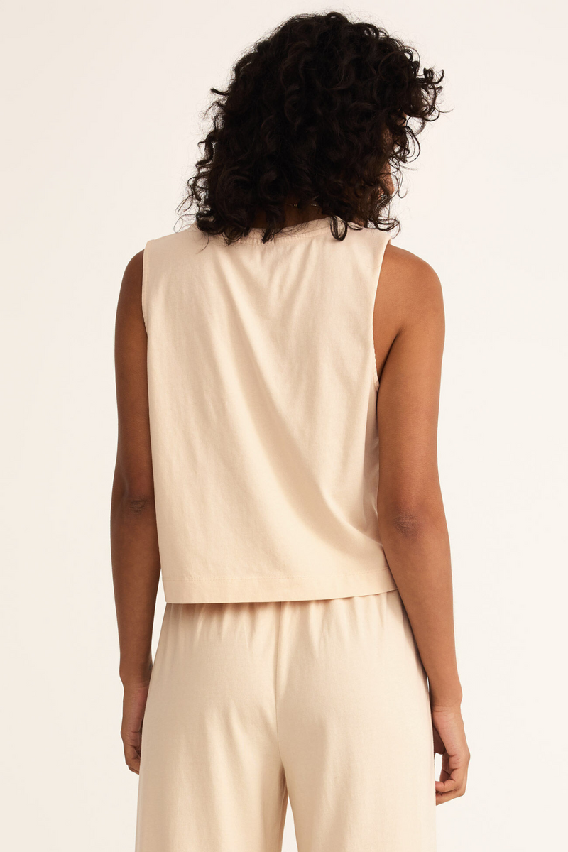 Sloane Panna Cotta Jersey Tank