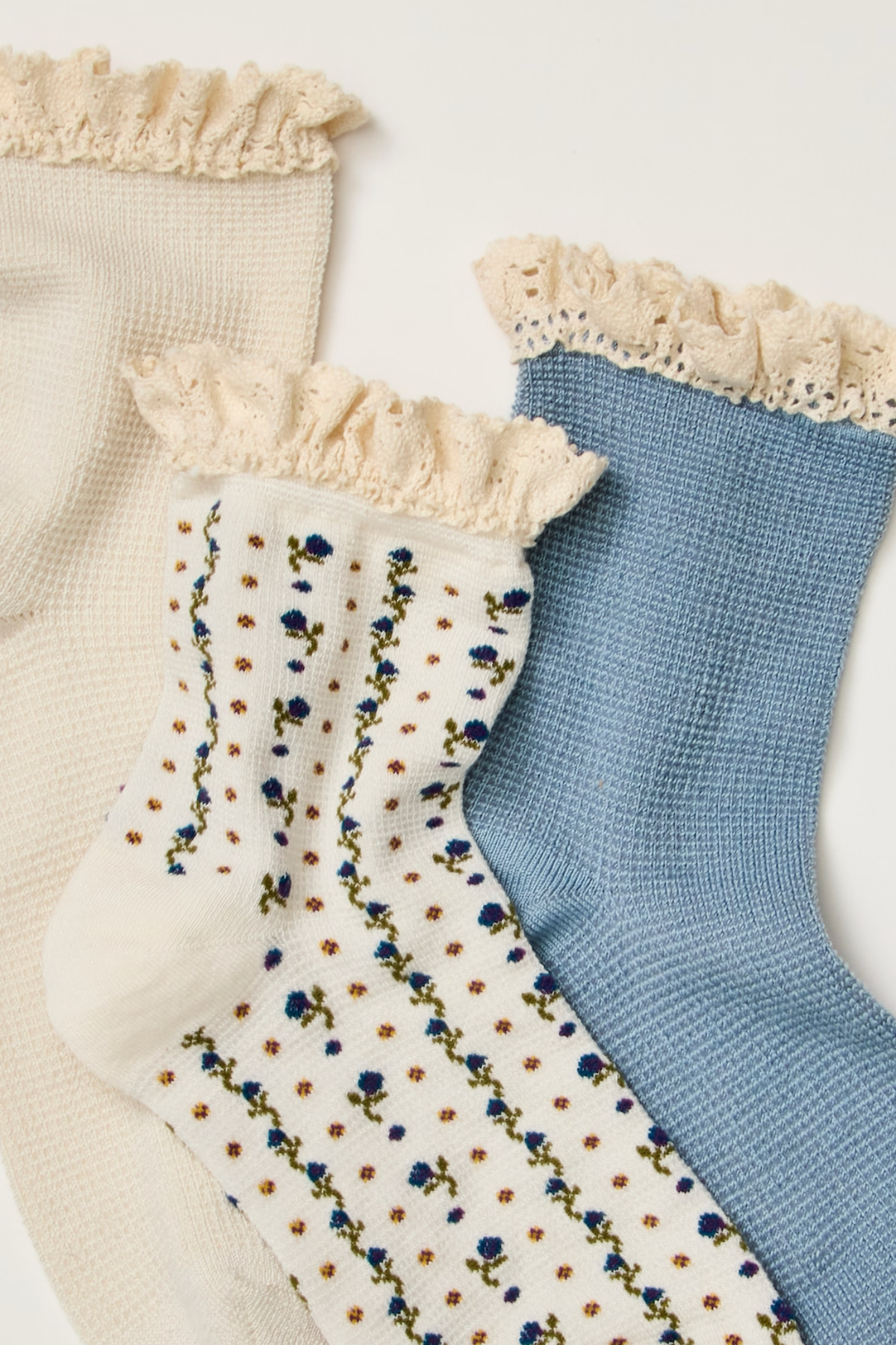 Blue Ruffle Sock Pack