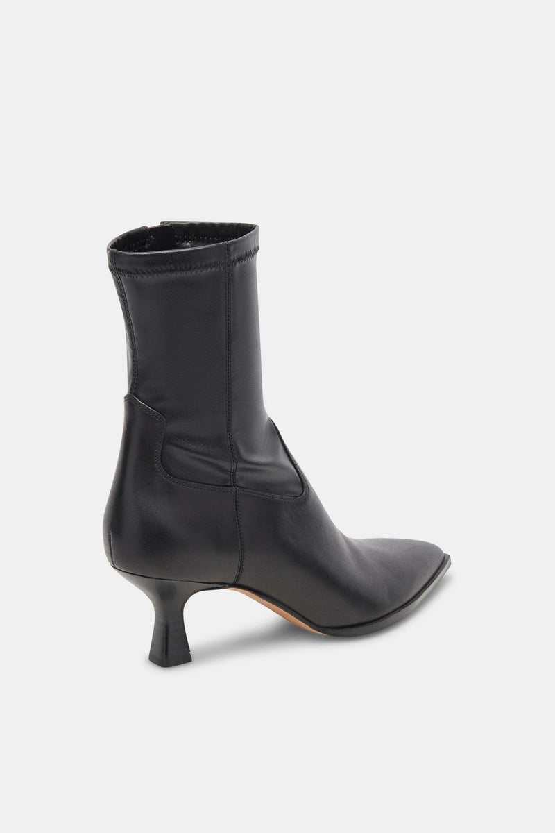 Arya Black Leather Boot