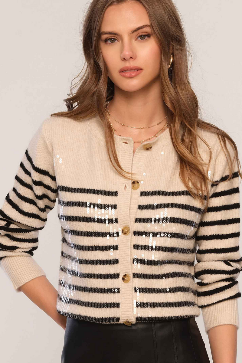 Breanna Sequin Cardi