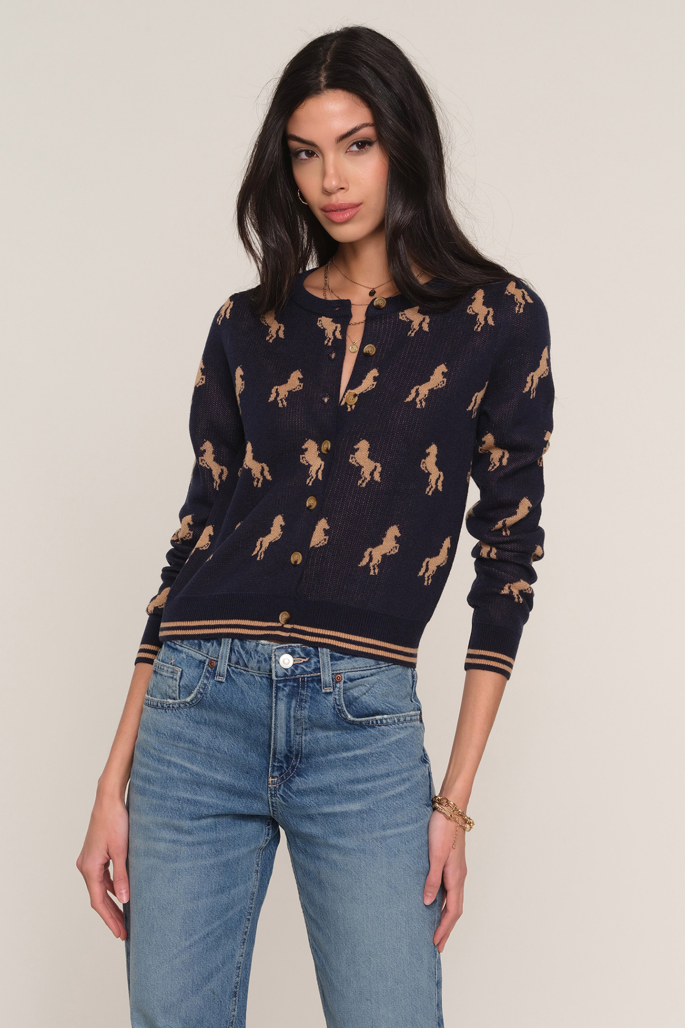Astra Navy Cardigan