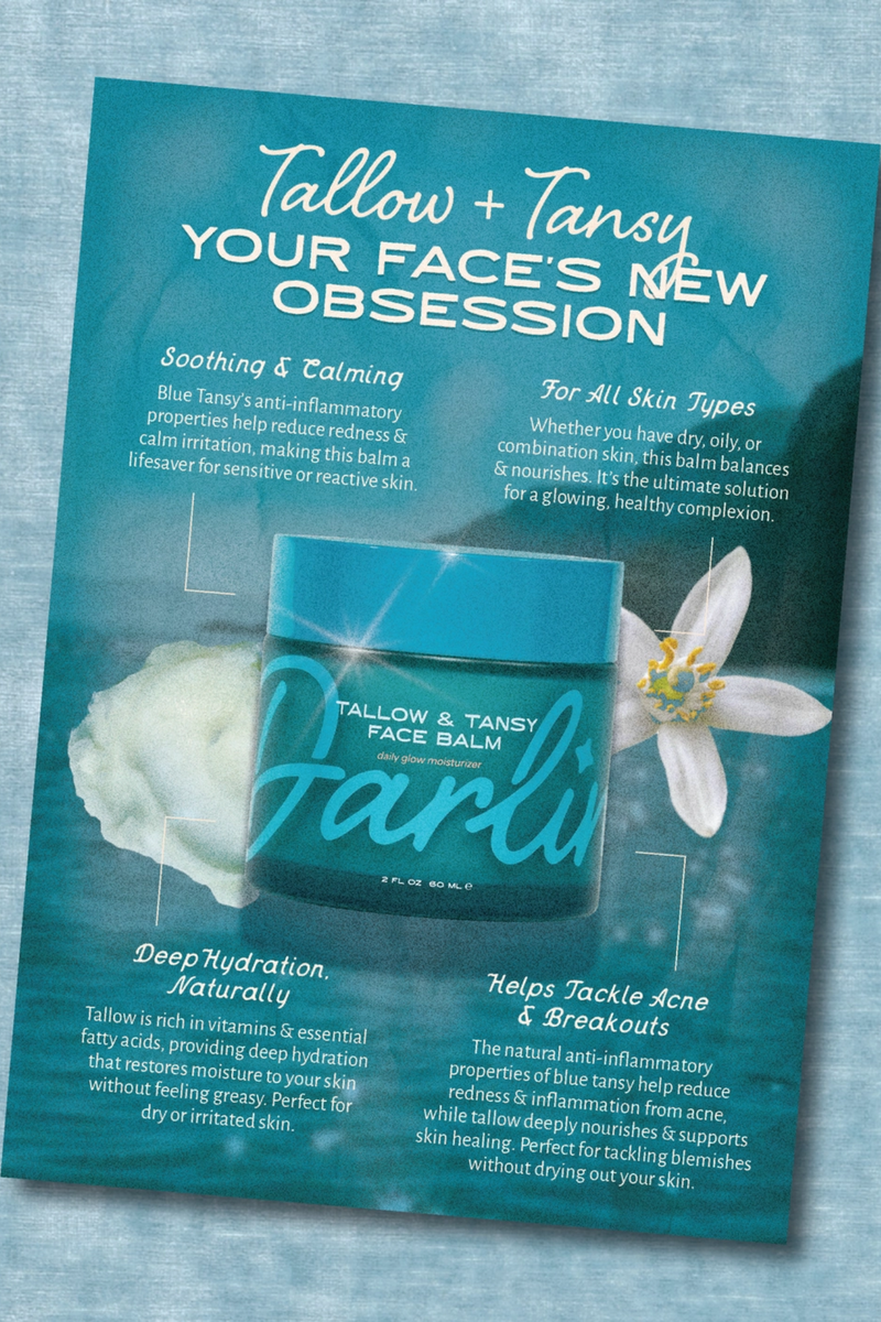 Tallow + Tansy Face Balm