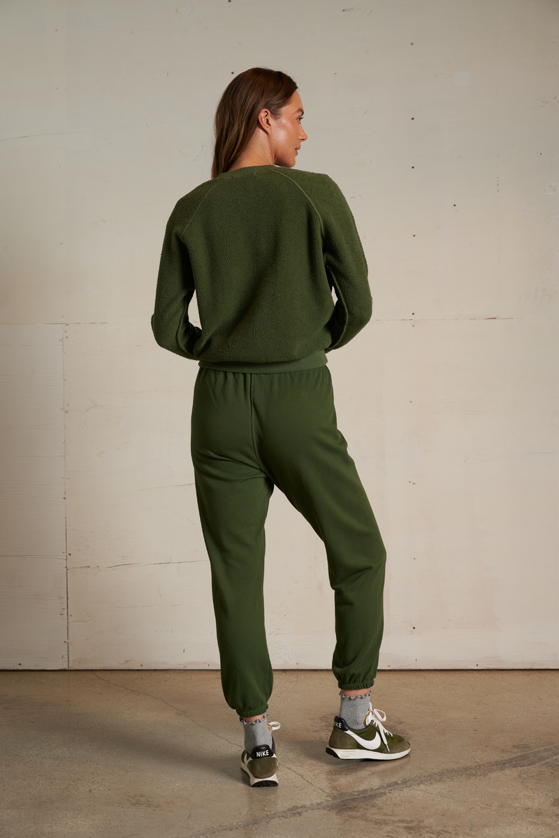 Ziggy Fern Green Inside Out Pullover