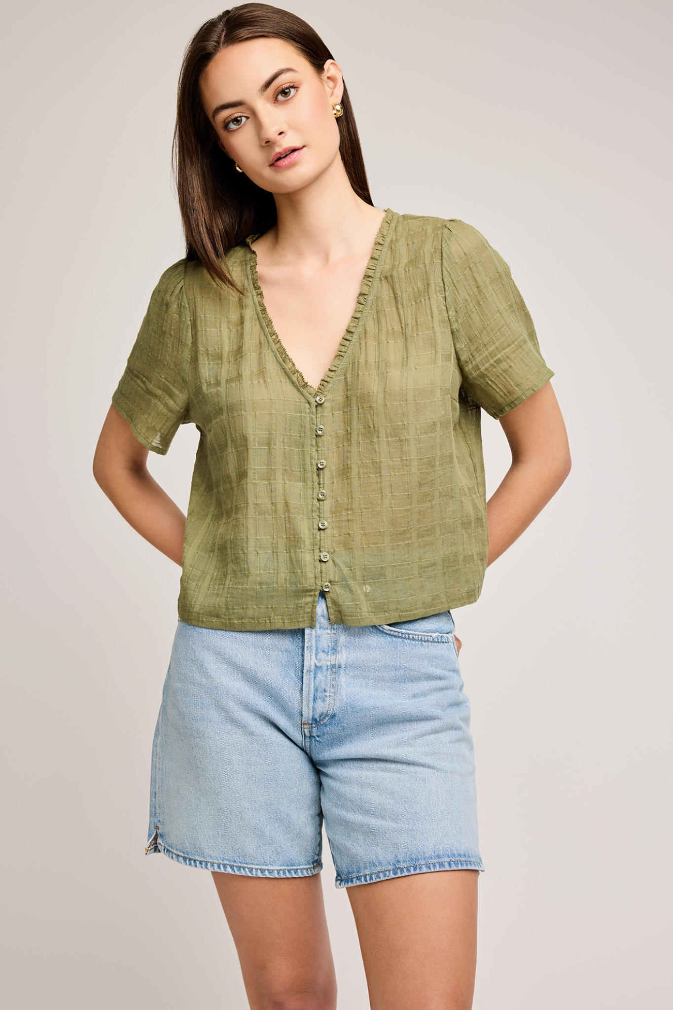 Cordelia Matcha Green Top