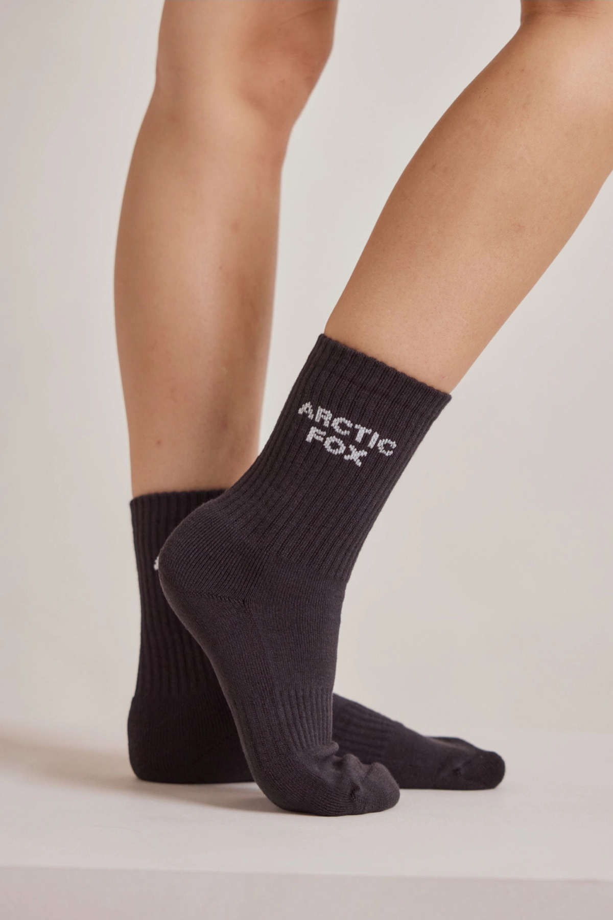 Washed Black Sporty Socks