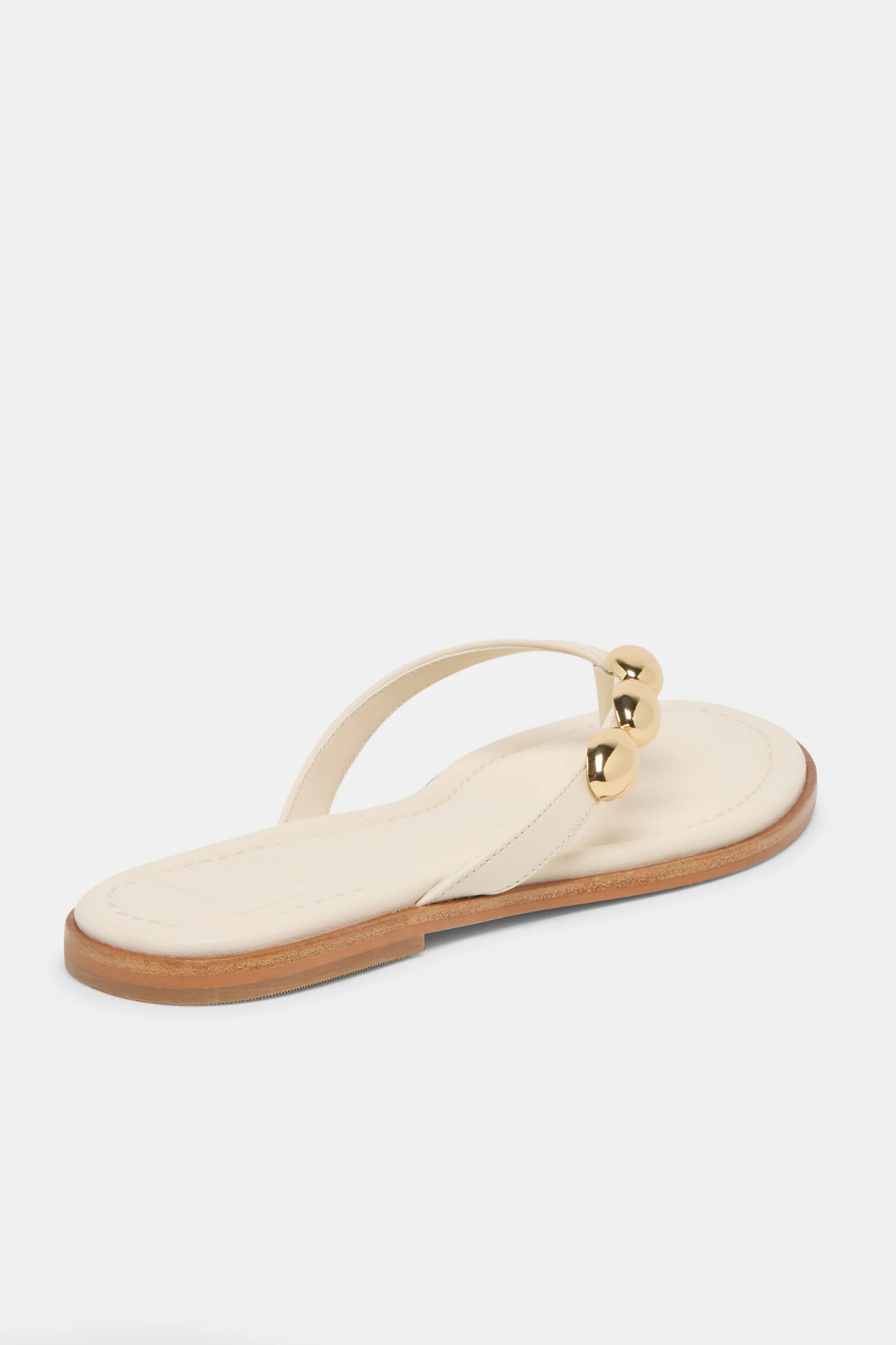 Juny Off White Leather Sandal