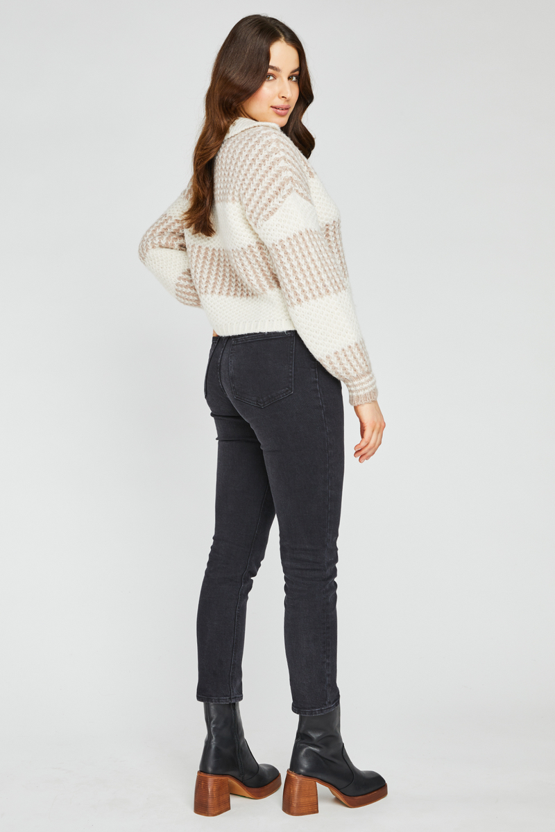 Levy Cream Stripe Sweater