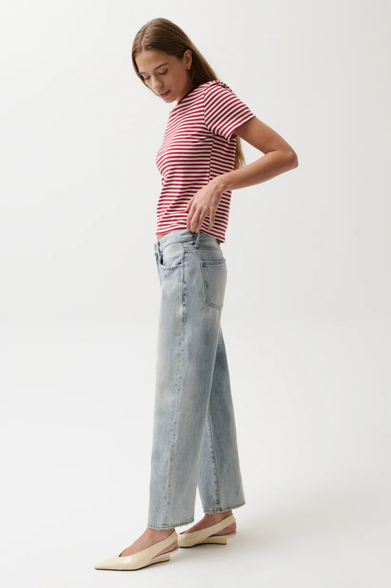 Alba Racer Red Striped Tee