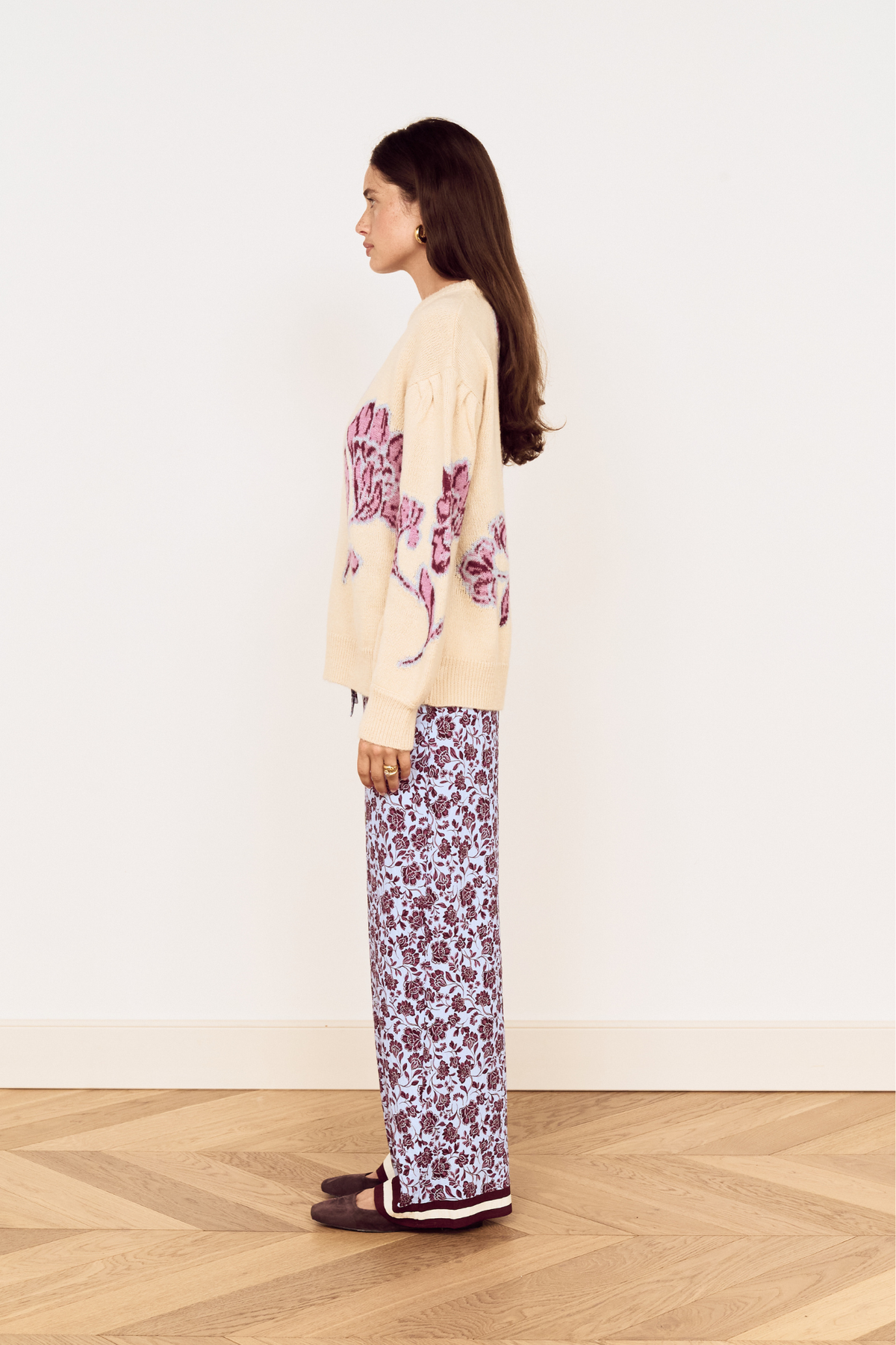 Romy Lilac Floral Pants