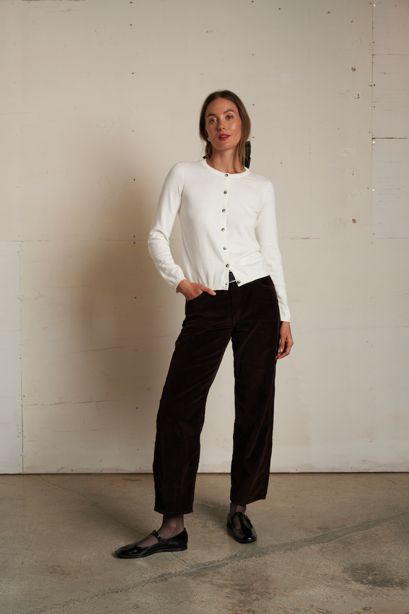 Moira Sugar Cotton Cashmere Cardigan