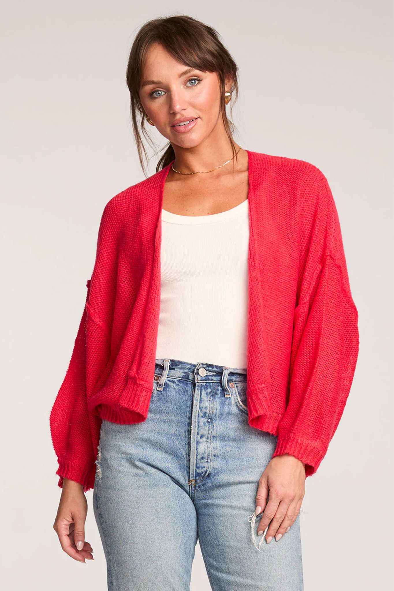 Aden Vintage Red Cardigan