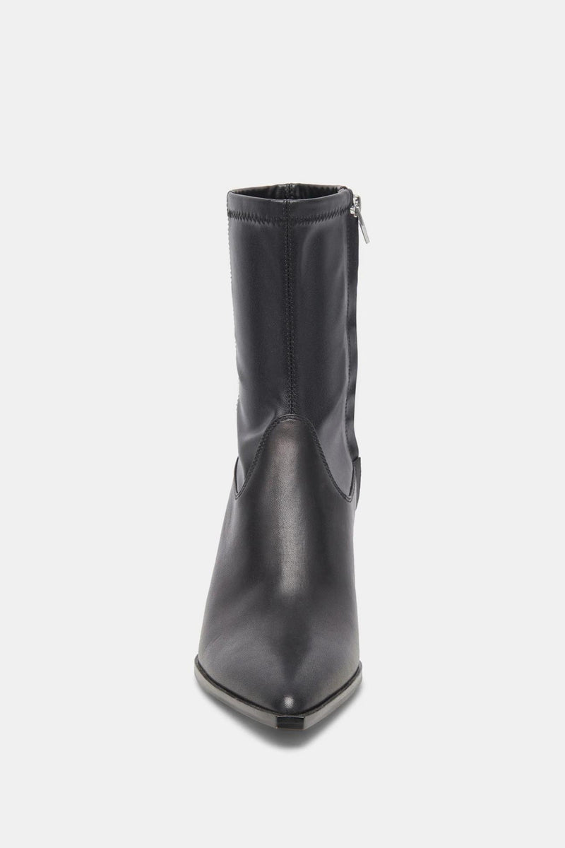 Arya Black Leather Boot