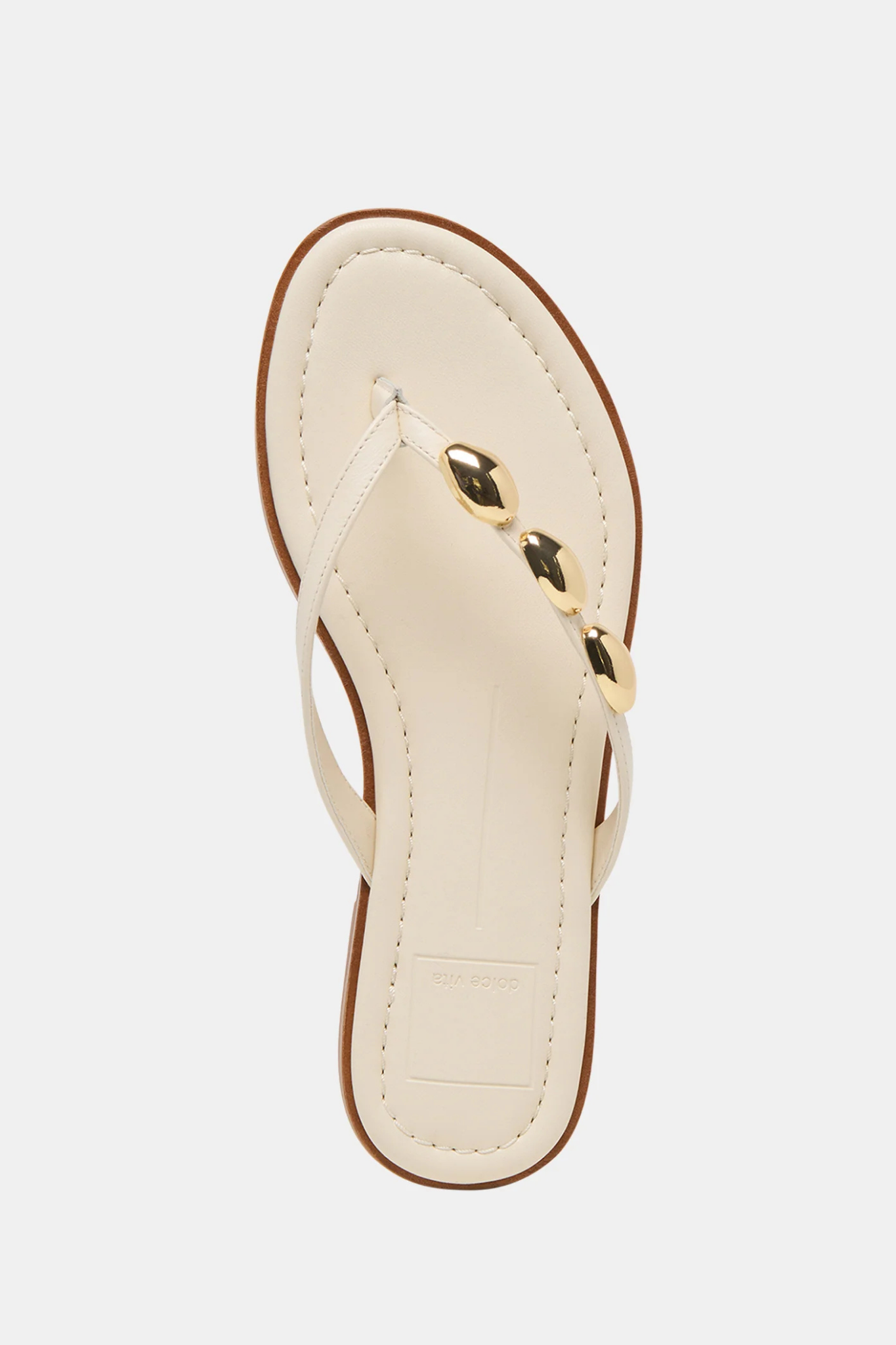 Juny Off White Leather Sandal