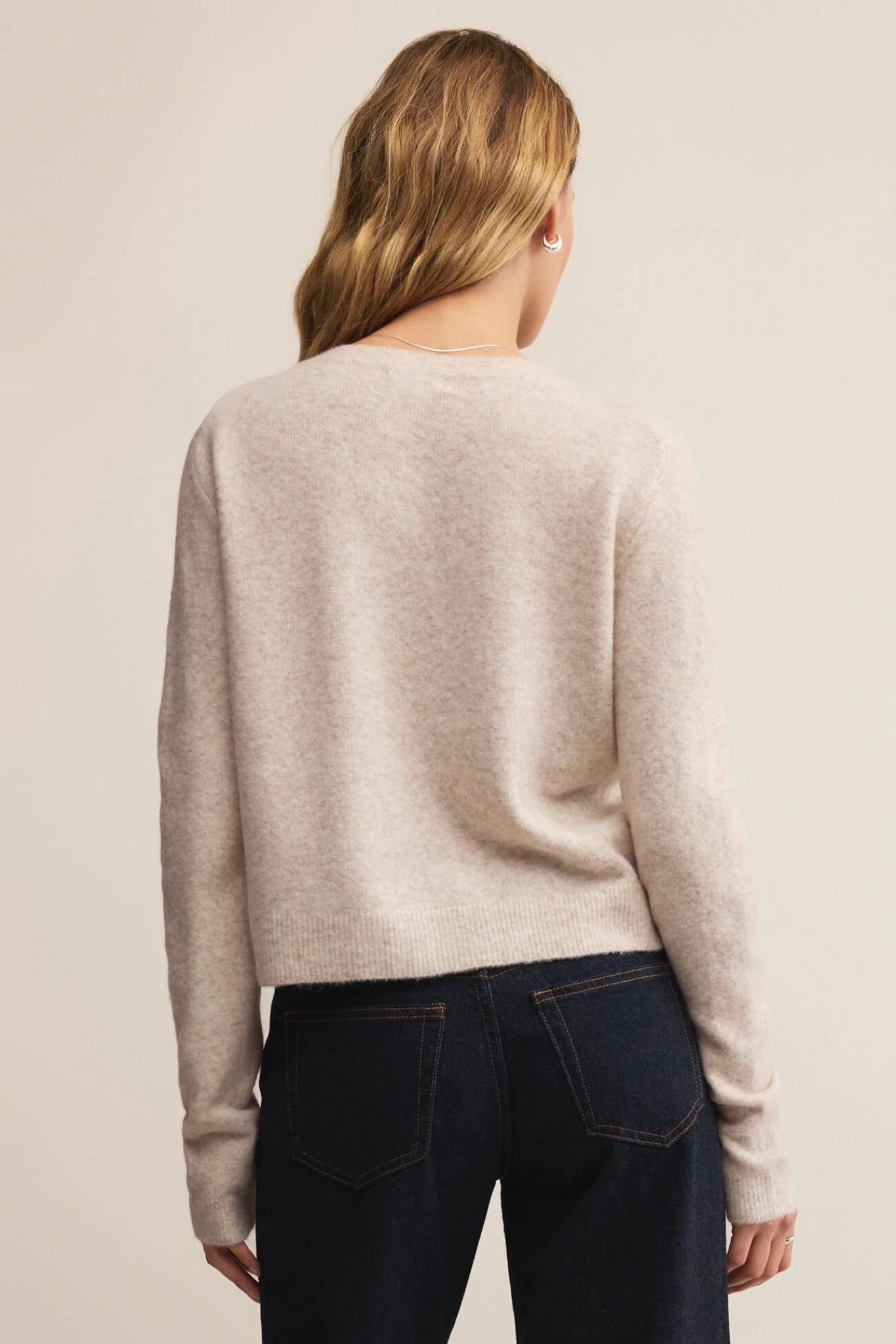 Medina Light Oatmeal Heather Cardigan