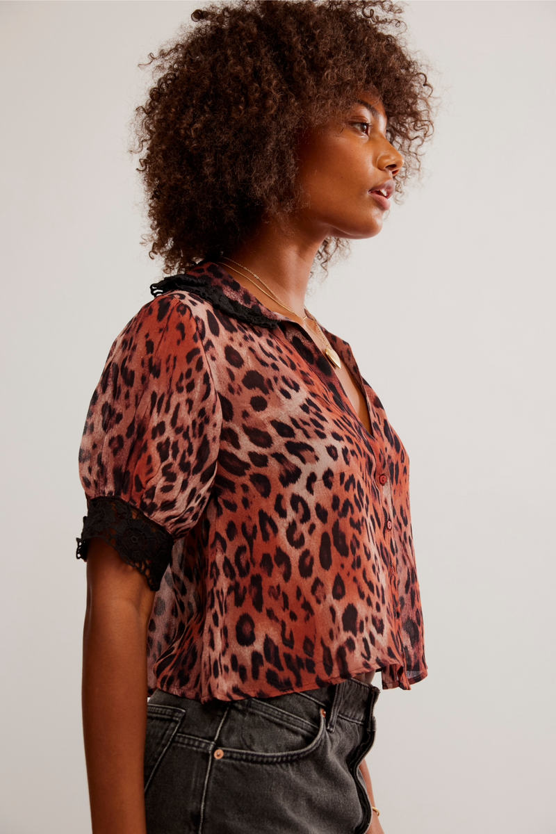 My Love Leopard Blouse