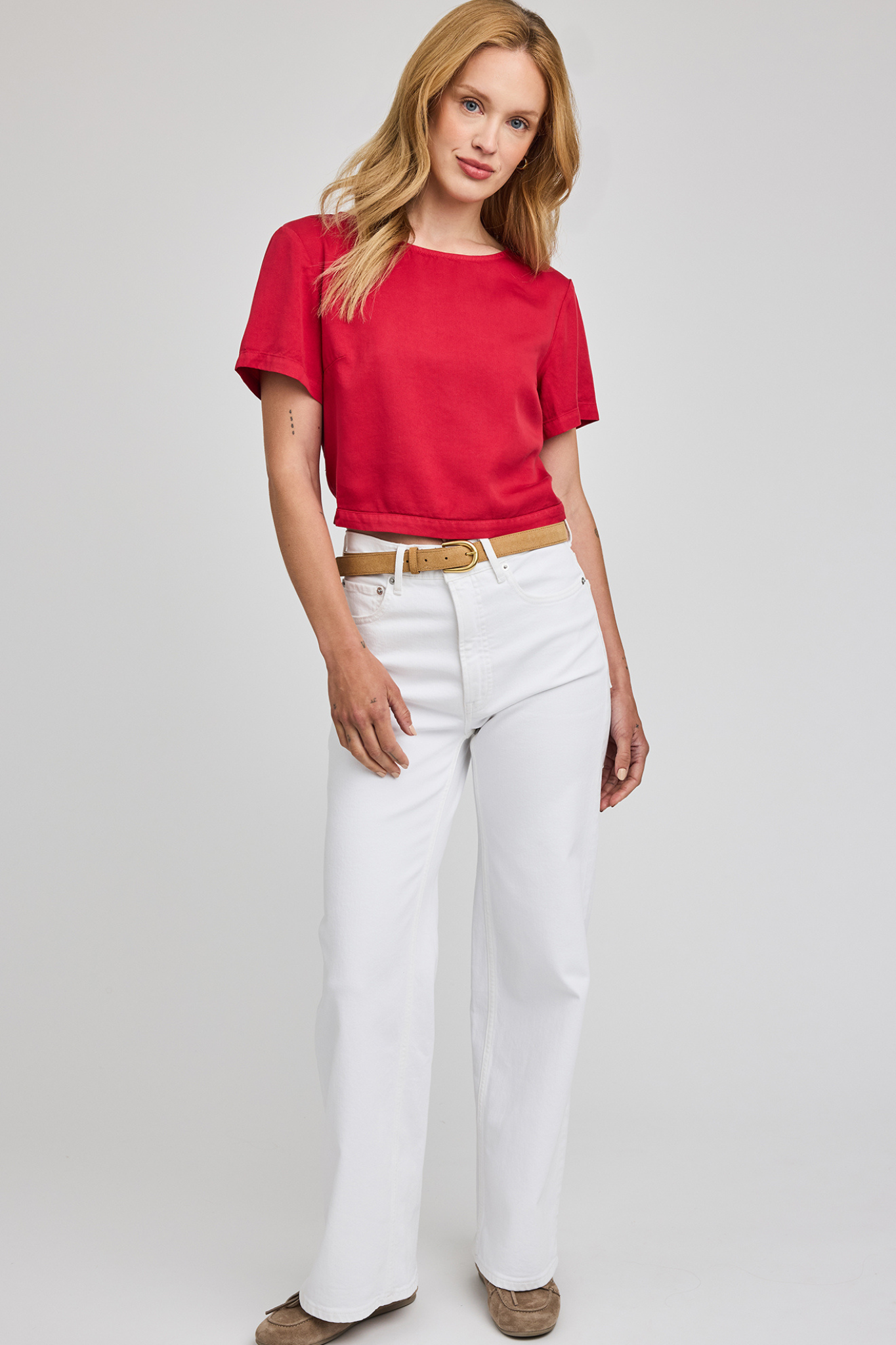 Alessandra Washed Garnet Top