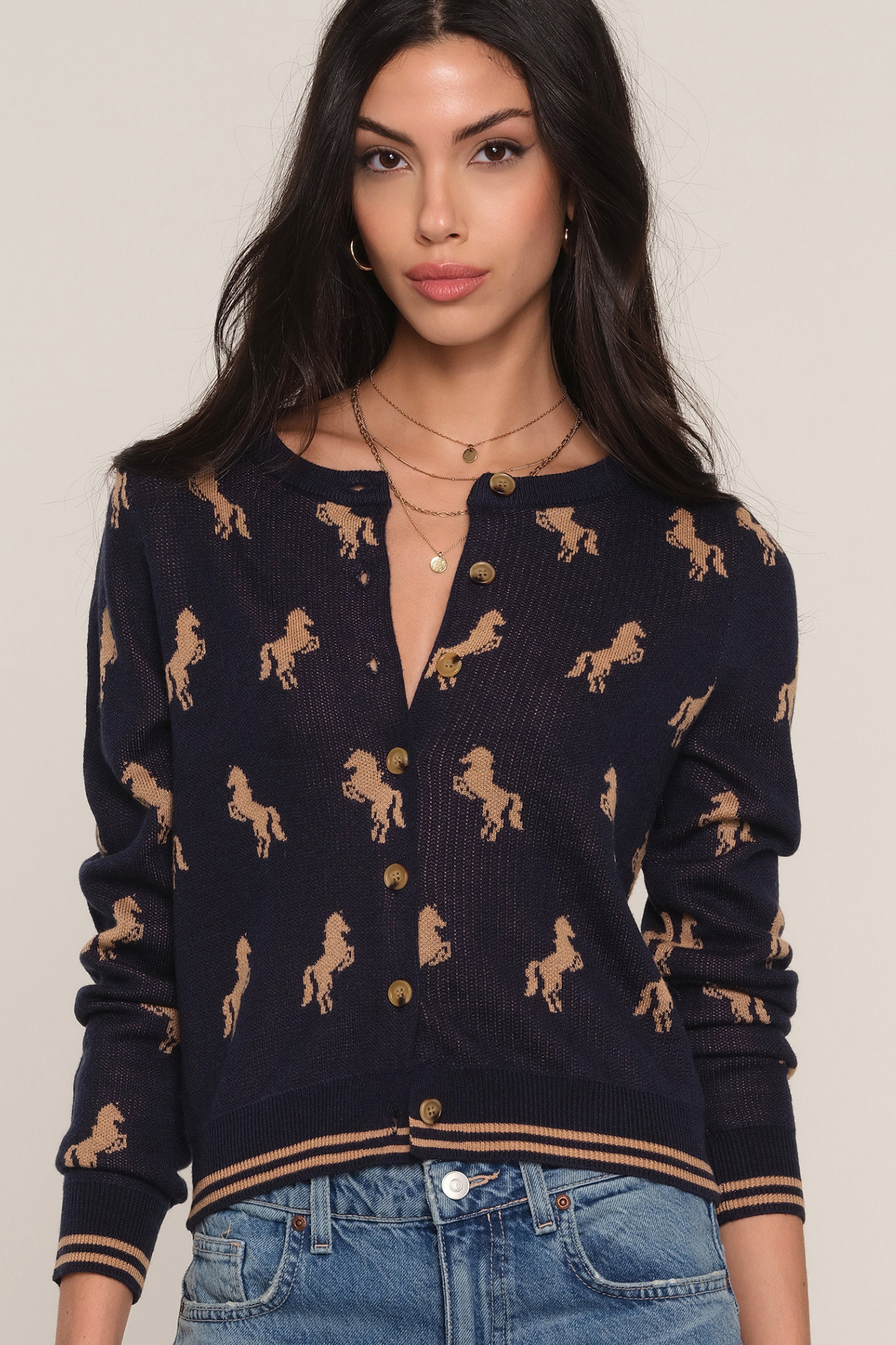 Astra Navy Cardigan