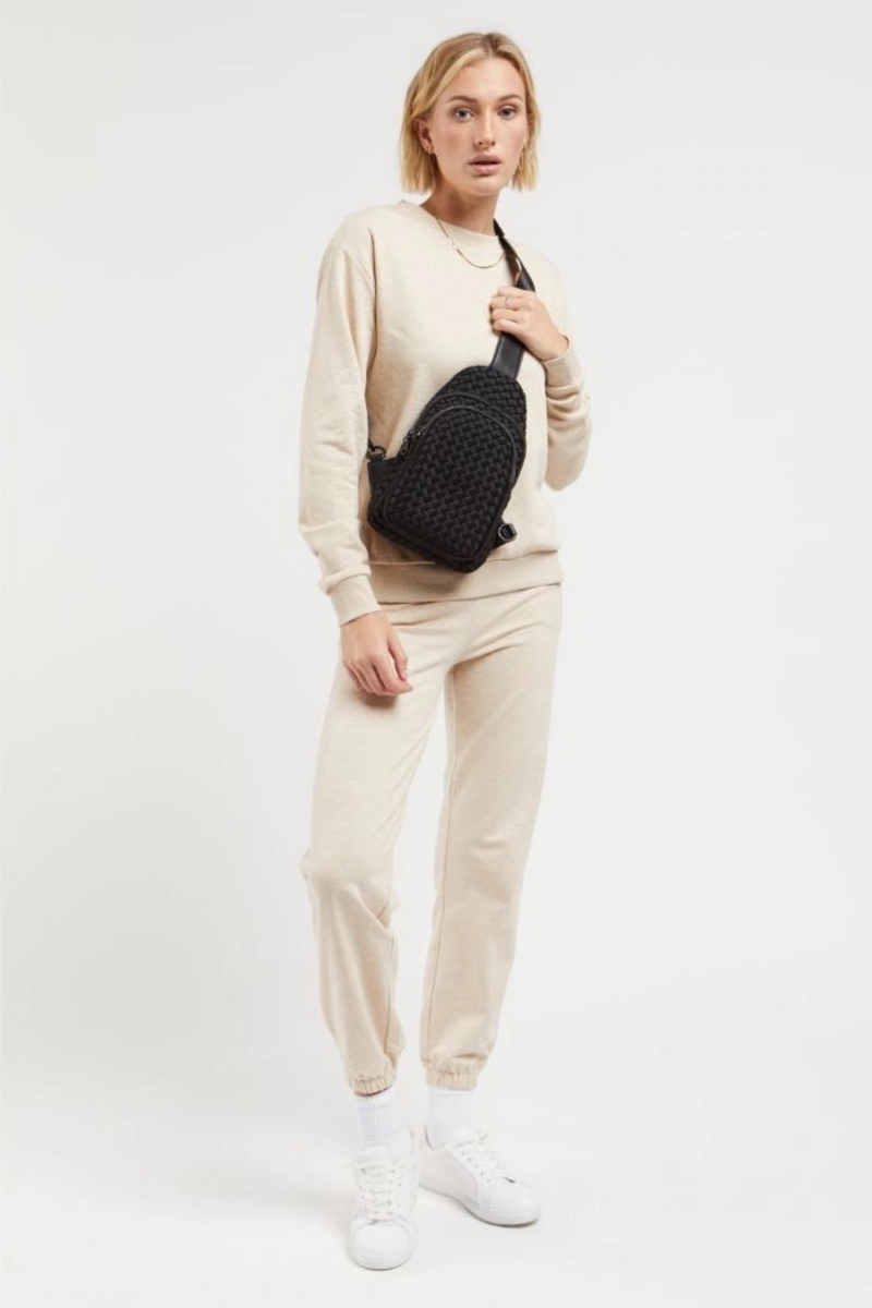 Beyond The Horizon Black Sling Backpack