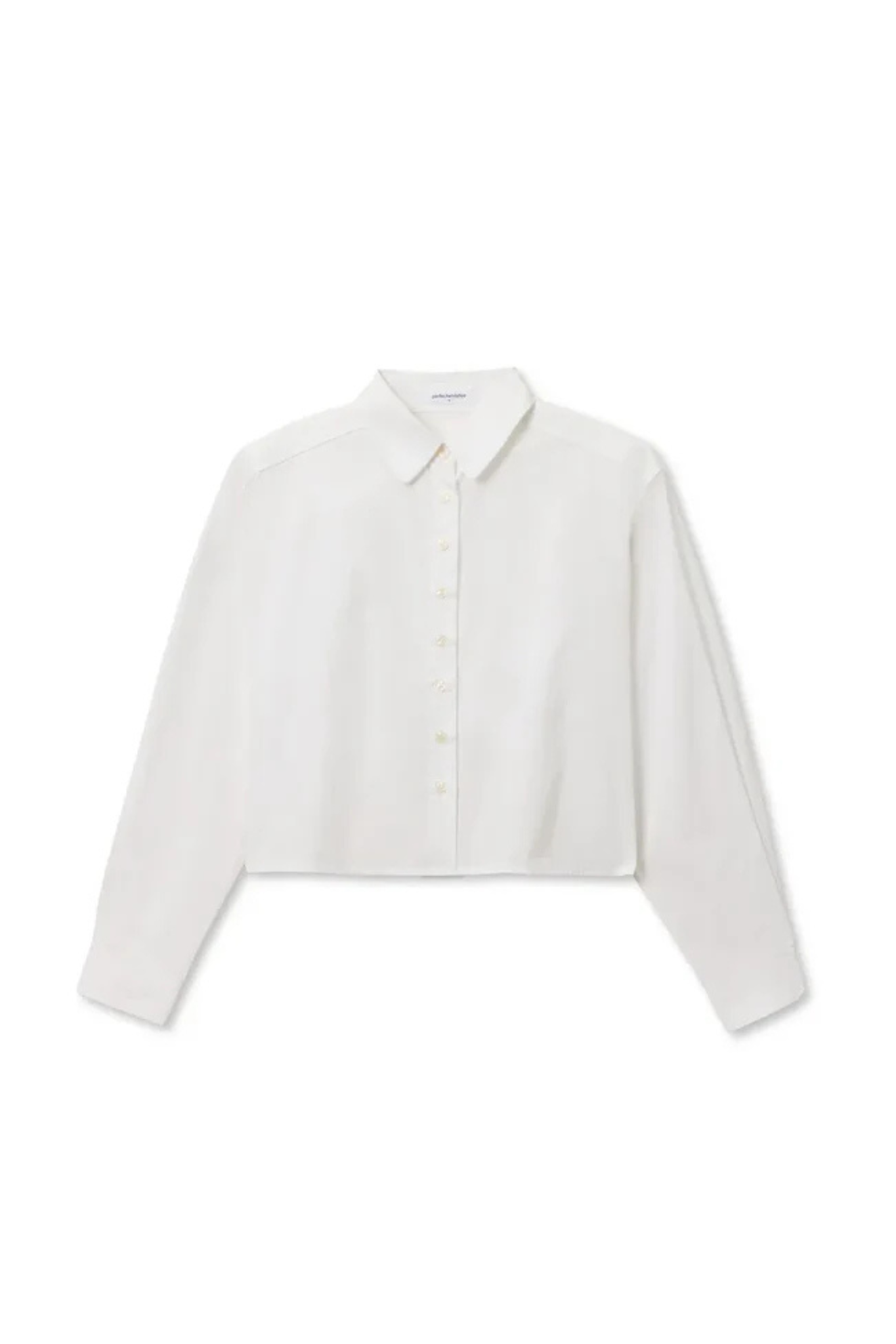 Naomi White Poplin Button Down
