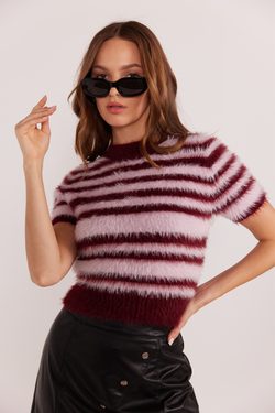 Ivy Tinsel Fluffy Knit Top