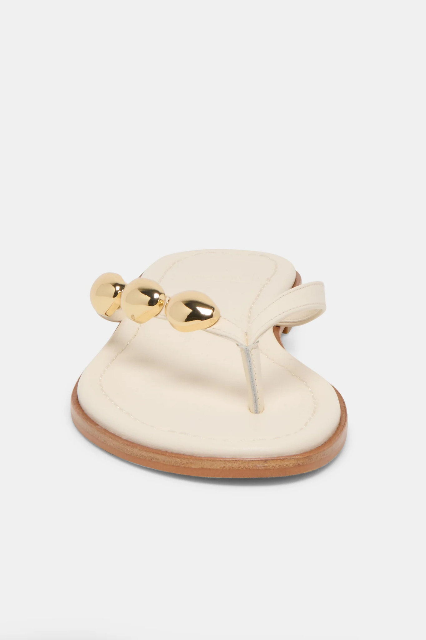 Juny Off White Leather Sandal