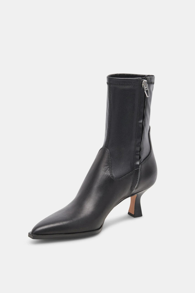 Arya Black Leather Boot