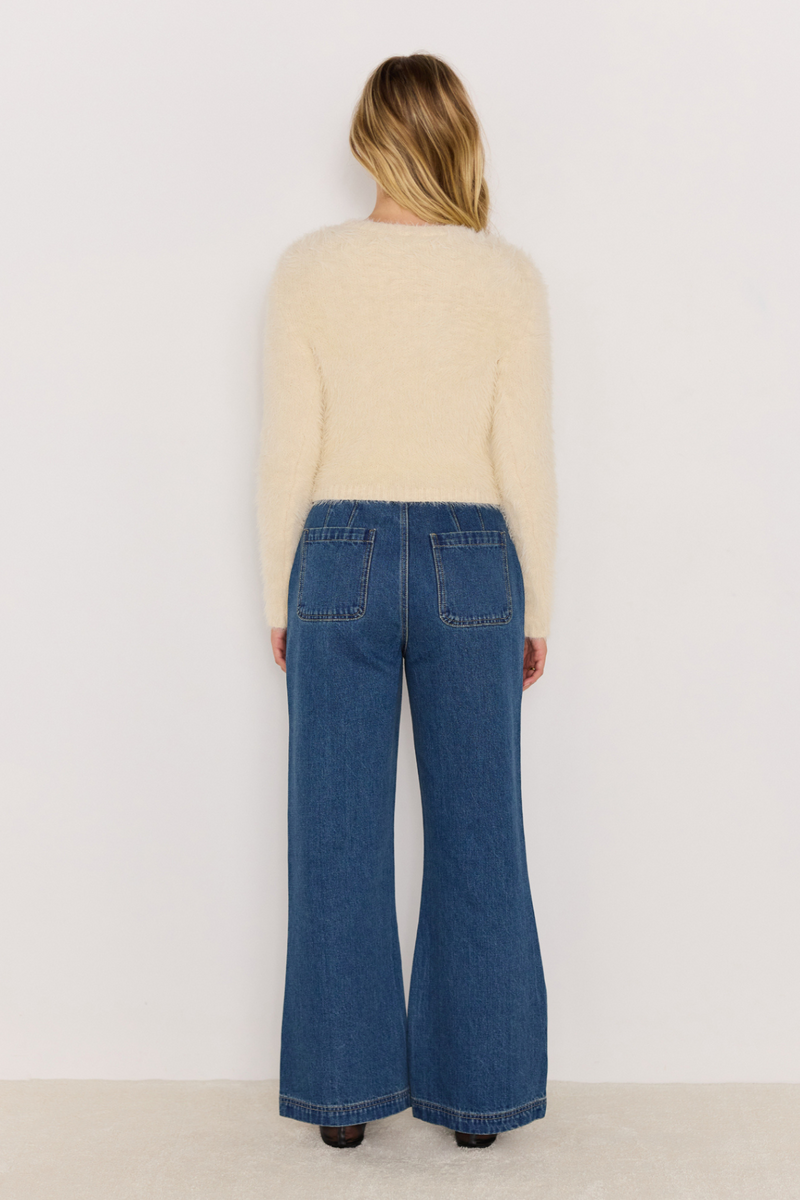 Irena Cream Fluffy Sweater
