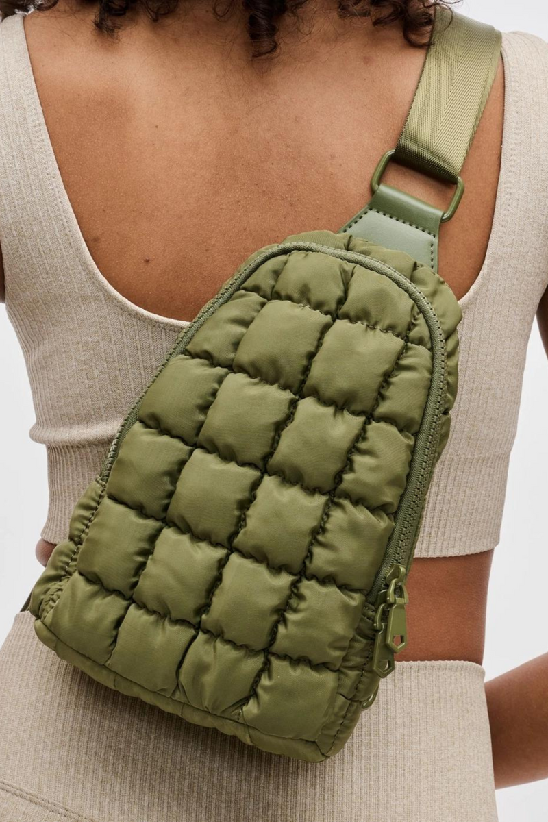 Rejuvenate Olive Sling Backpack