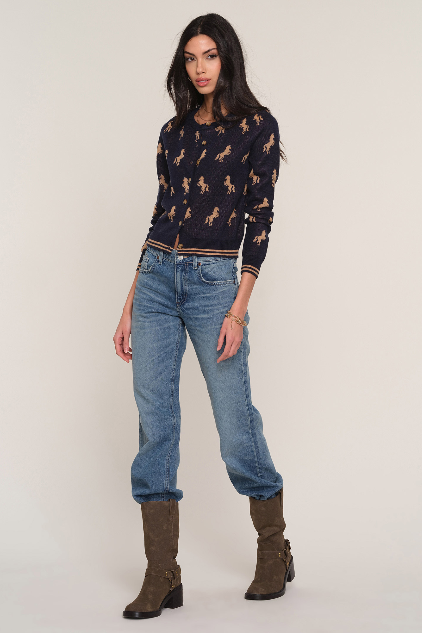 Astra Navy Cardigan