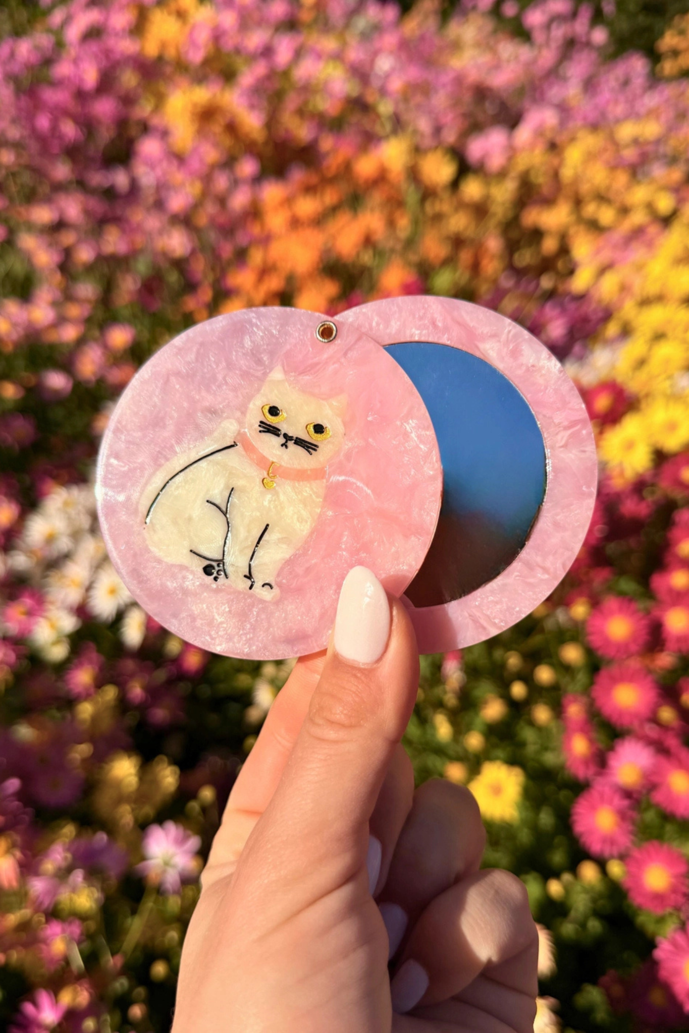 Kawaii Cat Compact Mirror