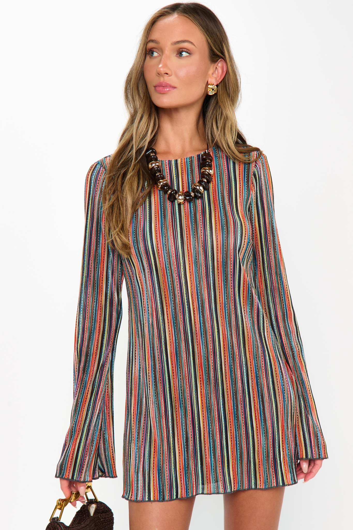Drifter Sundown Stripe Knit Mini Dress