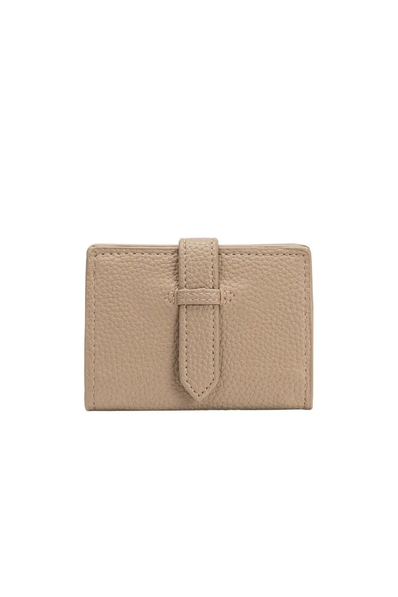 Pria Taupe Card Case Wallet