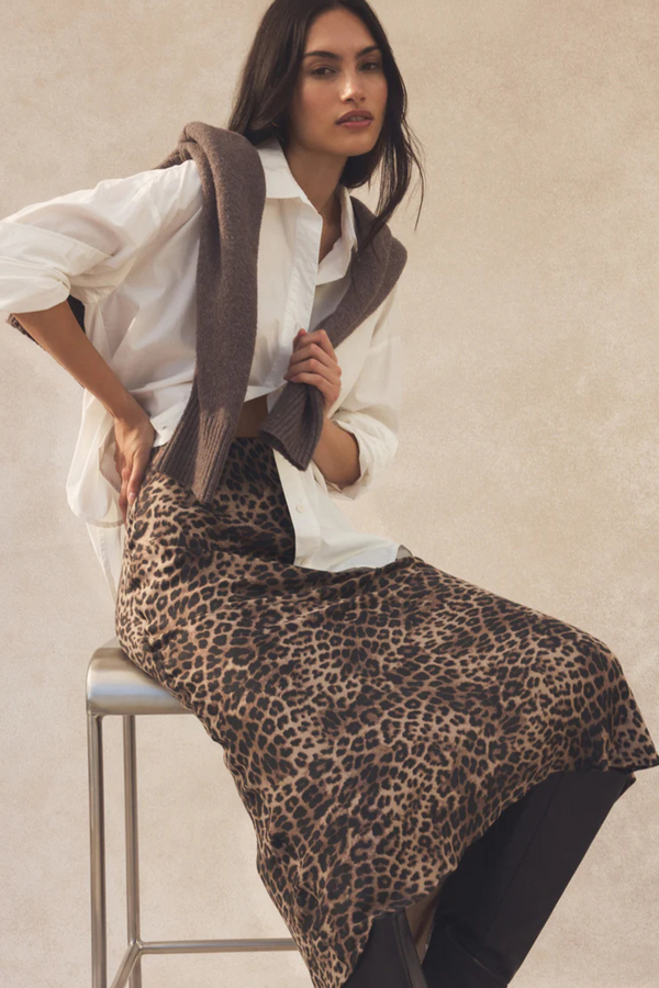 Izabel Leopard Skirt