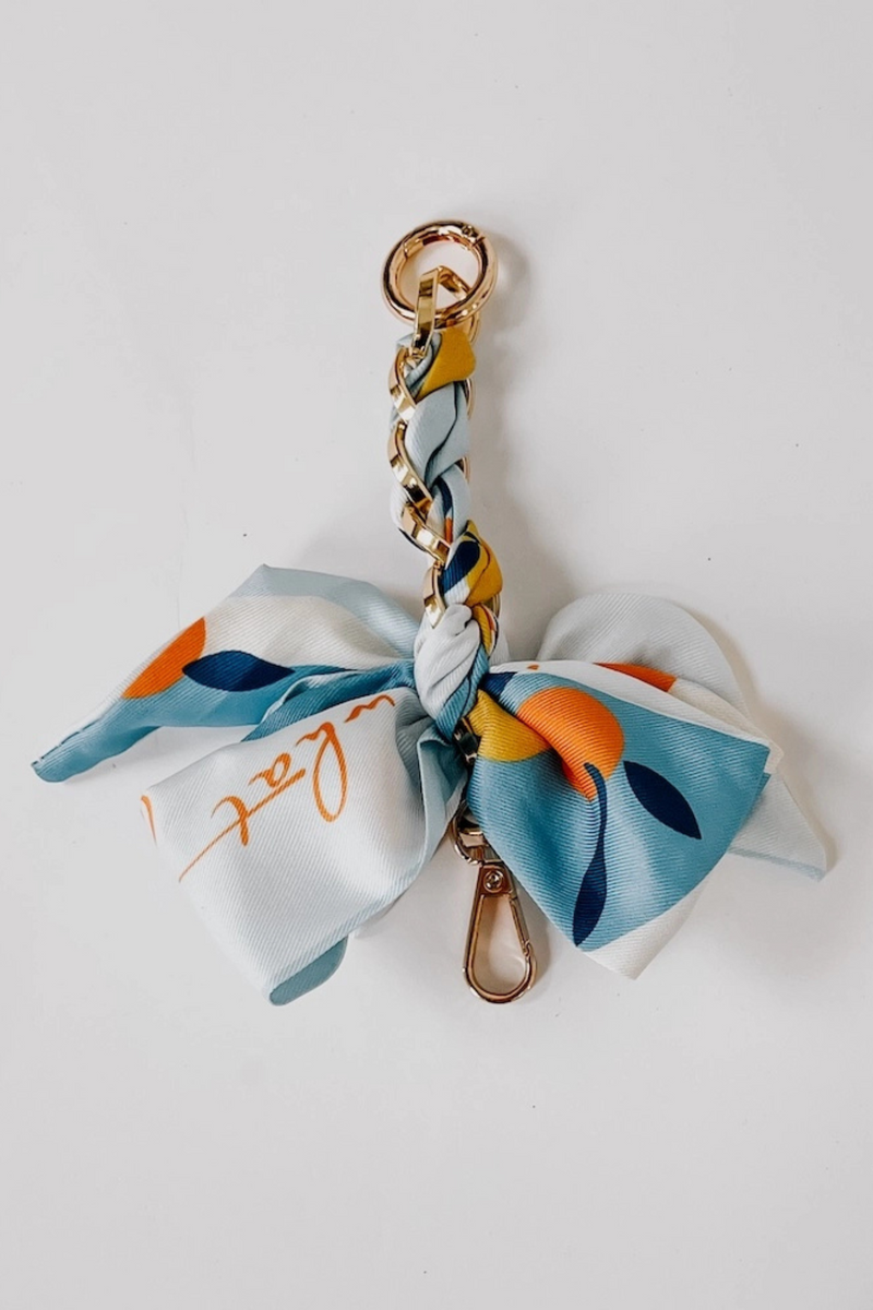 Sky Blue Satin Bag Charm