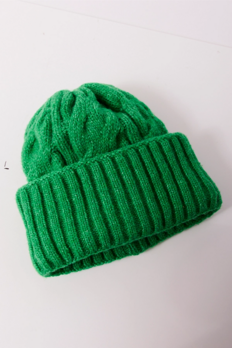 Coast Line Green Beanie