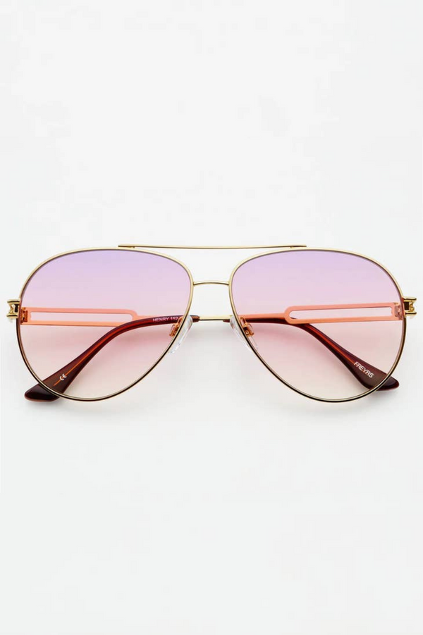 Henry Gold/Pink Sunglasses