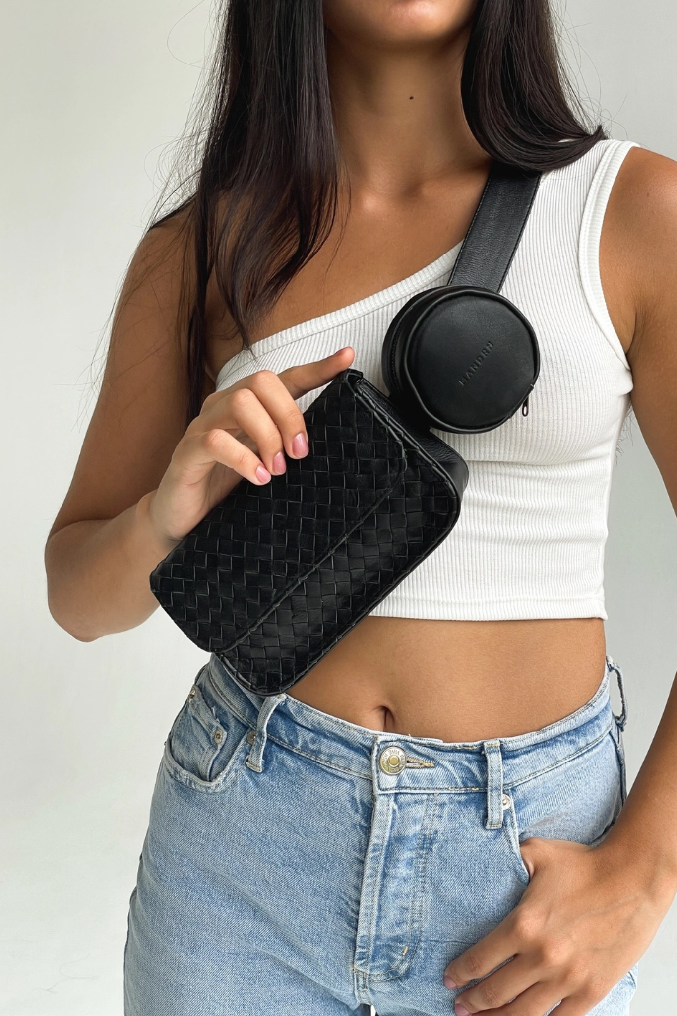 Ziggy Woven Bag - Black