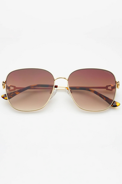 Lea Gold/Brown Sunglasses