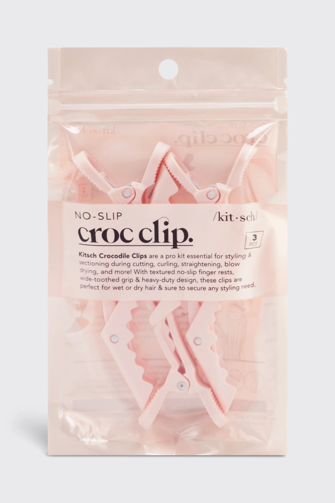 Blush No Slip Croc Clip (3pc)