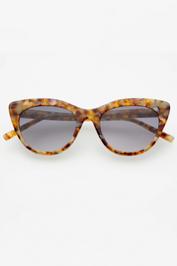 Lily Brown Pearl Acetate Cat Eye Sunglasses