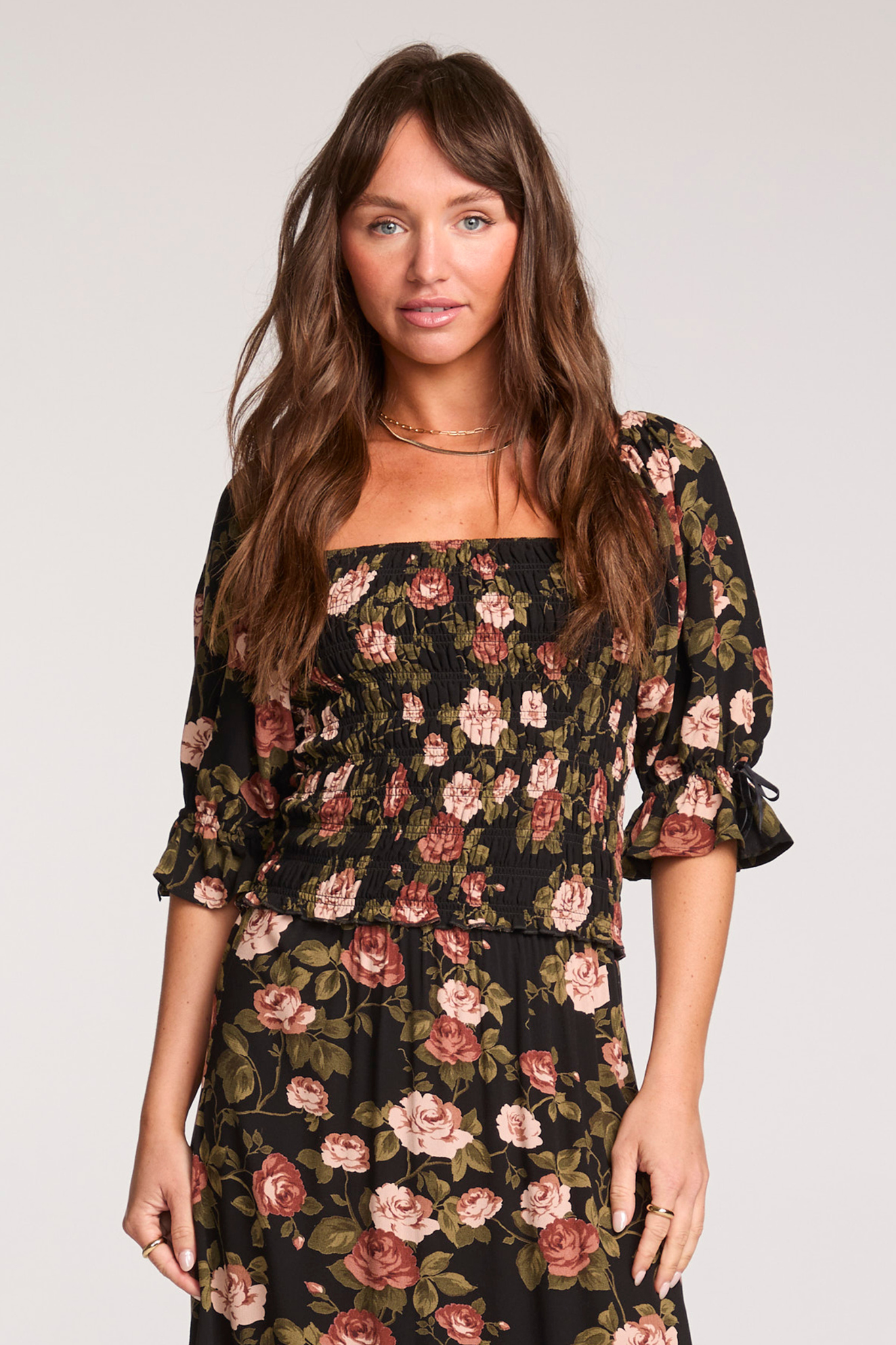 Edith Floral Top
