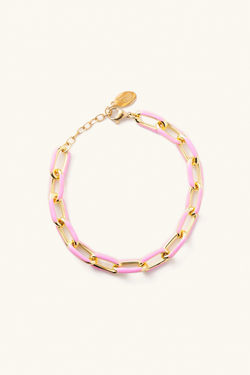 Penny Pink Chain Bracelet